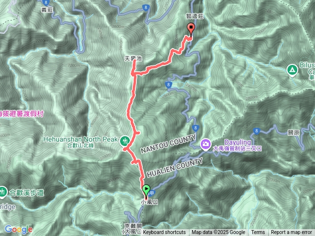 合歡北峰縱走東營大將軍預覽圖