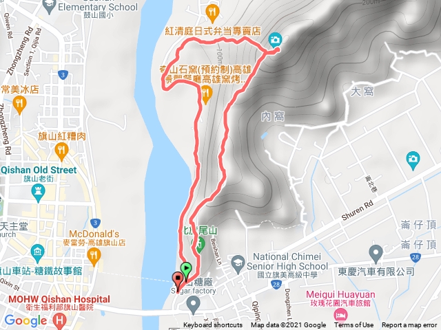 旗尾山1進3出