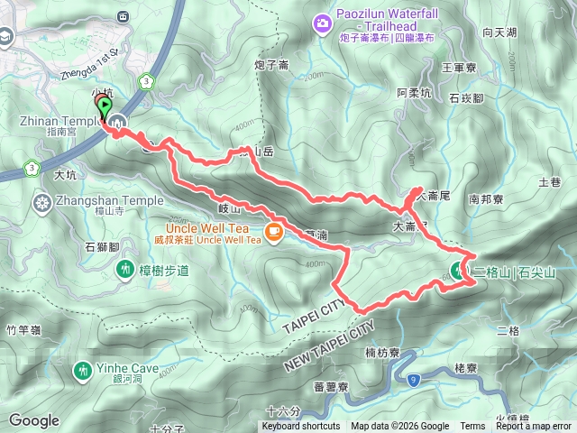 指南宮-天南宮O形（猴山岳、二格山）（標示路點）預覽圖