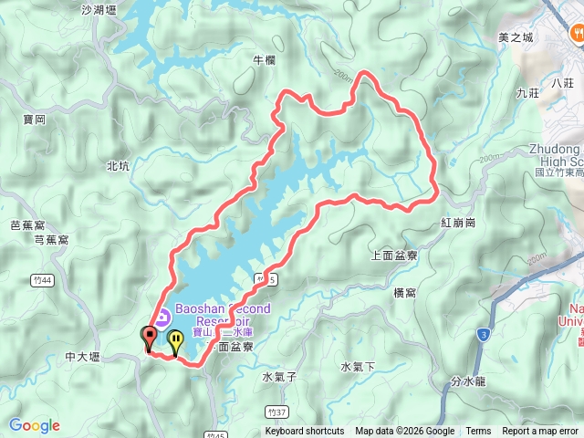 寶山第二水庫環湖步道O形預覽圖