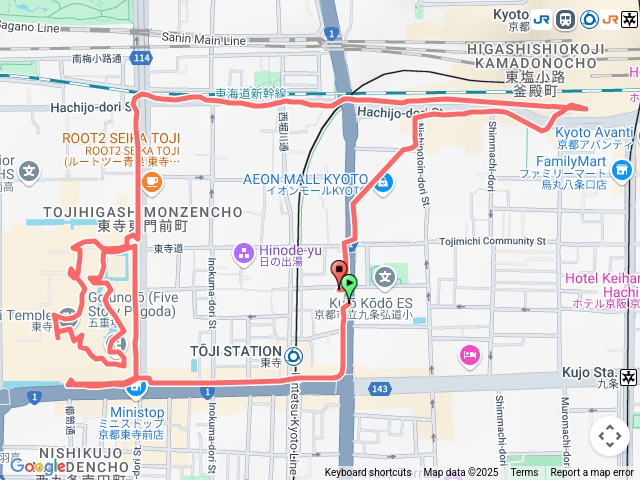 日本京都夜遊 東寺--京都駅