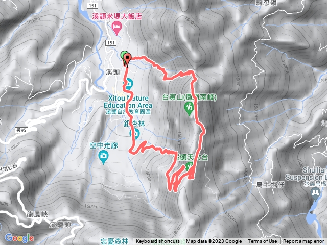 北嶺+溪頭園區O型