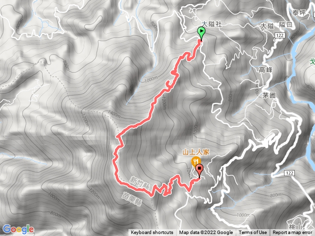 111/03/13新竹五峰天際線：鵝公髻山(第一登山口上、山上人家出)