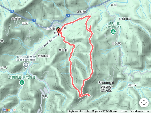 崩山坑古道大埤古道東林寺外柑腳山O形