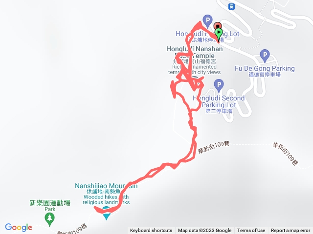 南勢角山 南山福德宮停車場上下