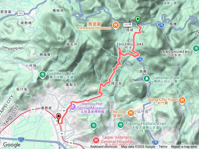 環山（人車分道）步道 百拉卡至竹子湖 猴崁水圳步道預覽圖