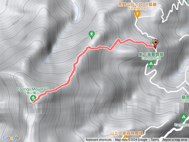 二號登山口來回鵝公髻三角點