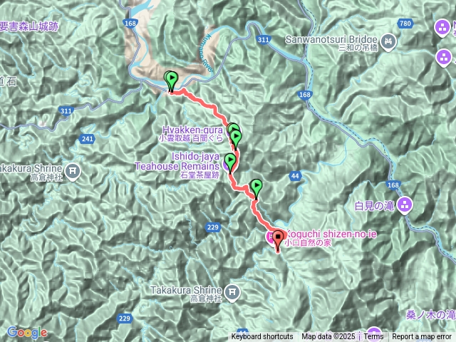 熊野古道請川-小口-大雲取越登山口