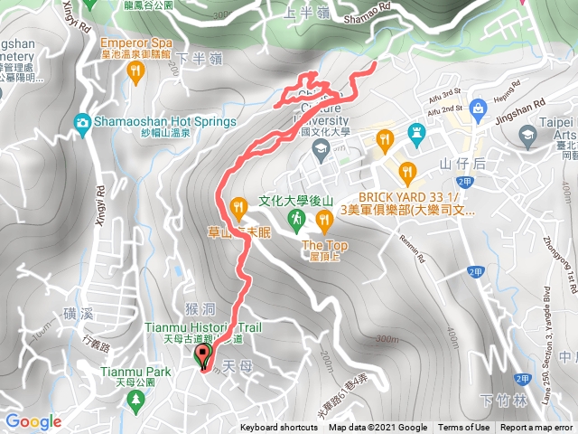 天母古道翠峰瀑布