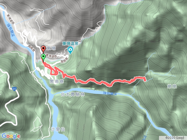 東埔八通關古道雲龍瀑布