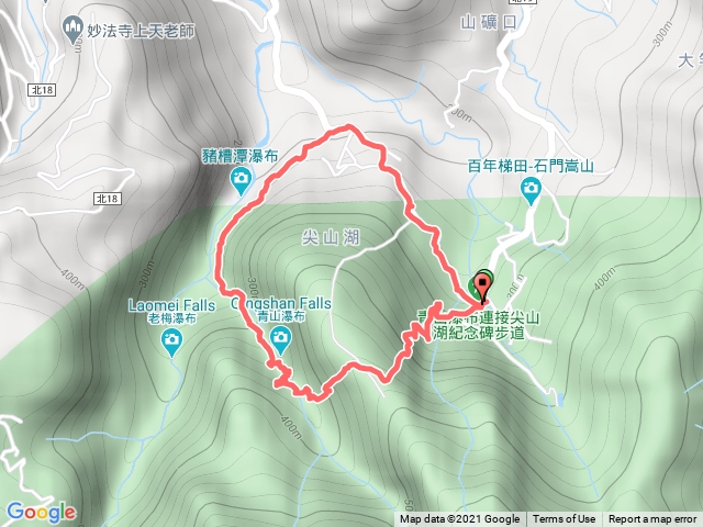 尖山記念碑至青山瀑布環形