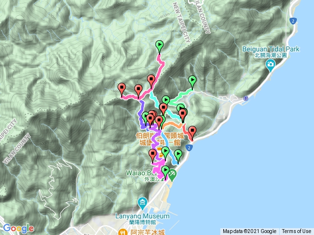 坪溪古道下外澳車站、接天宮、慶天宮