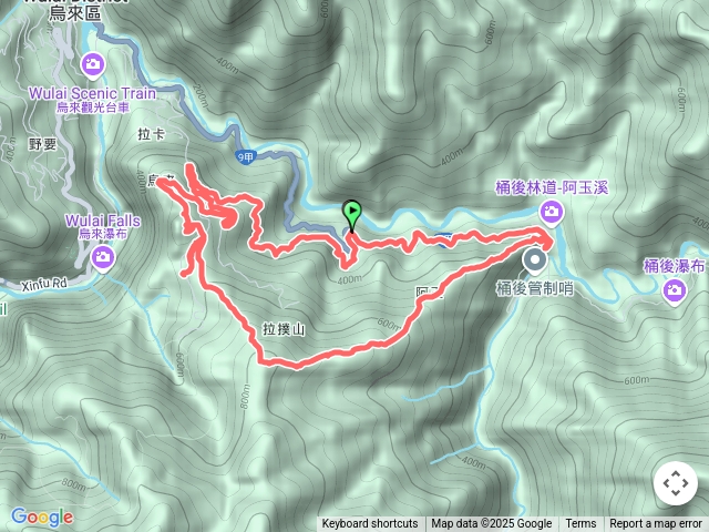 2022-03-06 烏來孝義派出所～阿玉溪山～拉樸山～大刀山～內洞林洞O繞