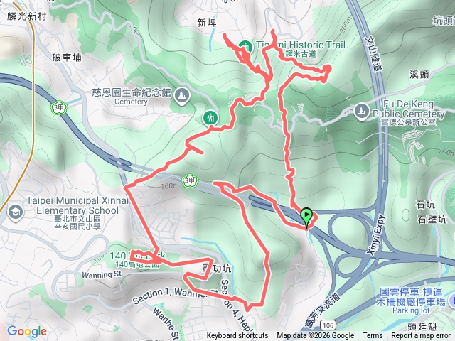 大竹林步道-劍頭山-糶米古道-土地公嶺古道-忠正嶺-抱子腳山-博嘉山預覽圖