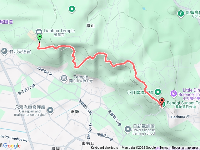 蓮花寺回到鳳崎日落步道登山口