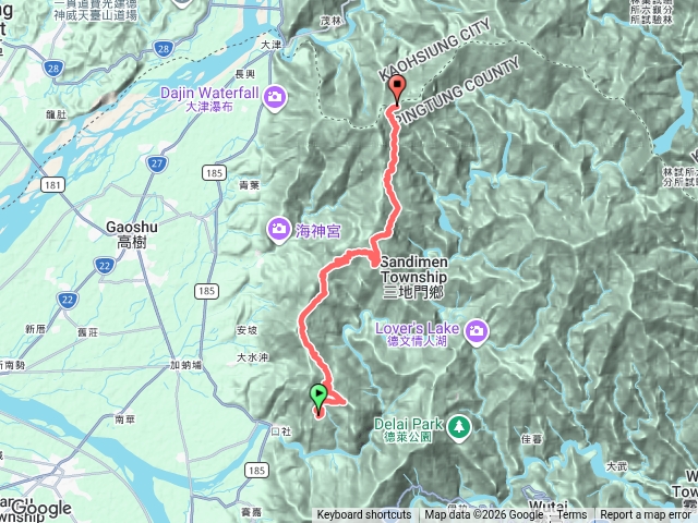 騎腳踏車上尾寮山東登山口