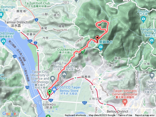 台北大縱走集字任務 背包客第一段