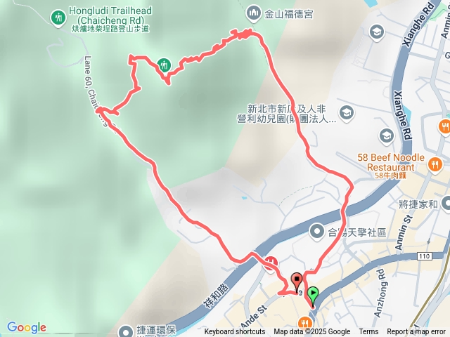 新店柴埕路22巷鐵橋舊石階路(路況差)、柴埕尖、柴埕路60巷O行
