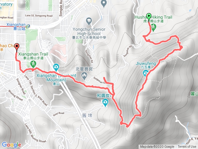 虎山溪步道+九五峰+獅山+象山