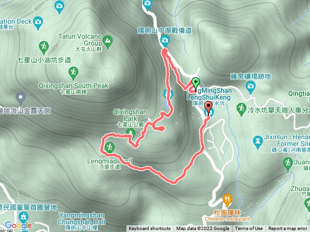 七星山冷水坑夢幻湖七星步道