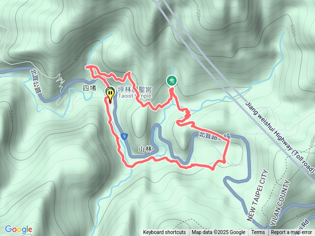 四堵古道，溪畔古道O型