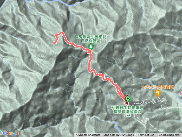 大巴六九東南峰至利嘉林道22.5k