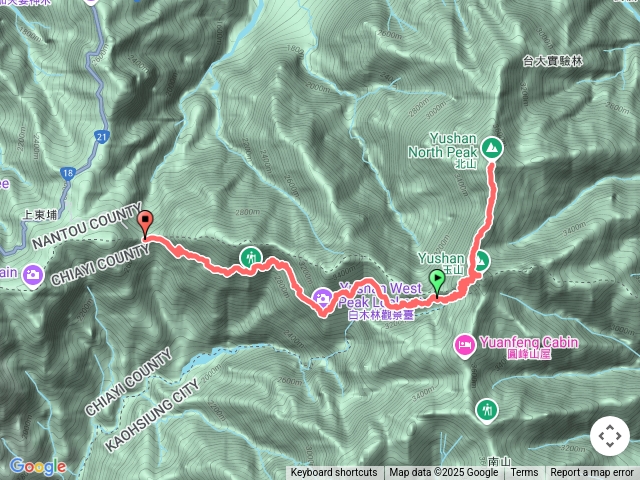 玉山北主（排雲出發回登山口）