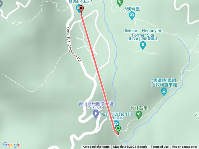 絹絲瀑布冷水坑