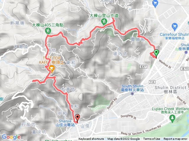 大凍山縱走樹林山佳
