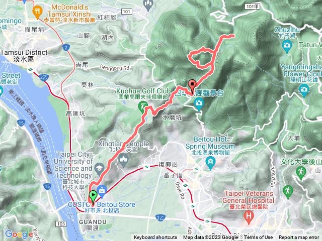 台北大纵走 面天山 向天山 清天宫 16公里
