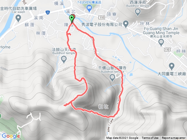 三峽溪南尖山、姑娘廟小環狀