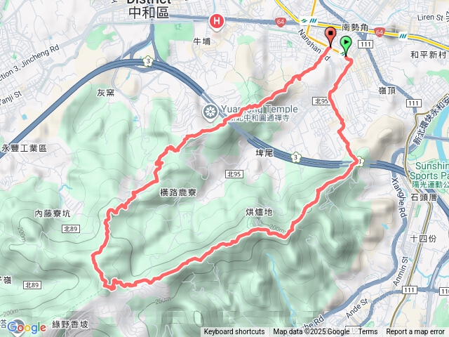 2025微笑山線大縱走尋寶集章任務微笑山線：【天上山系】烘爐地土地公段202508161332