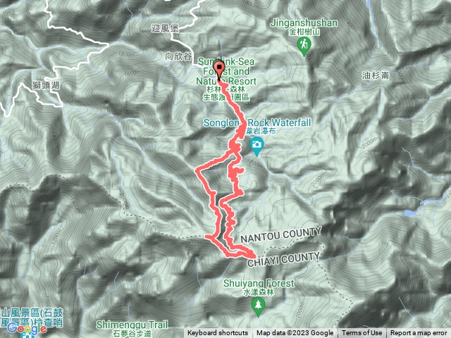 衫林溪、鹿屈山前鋒、鹿屈山