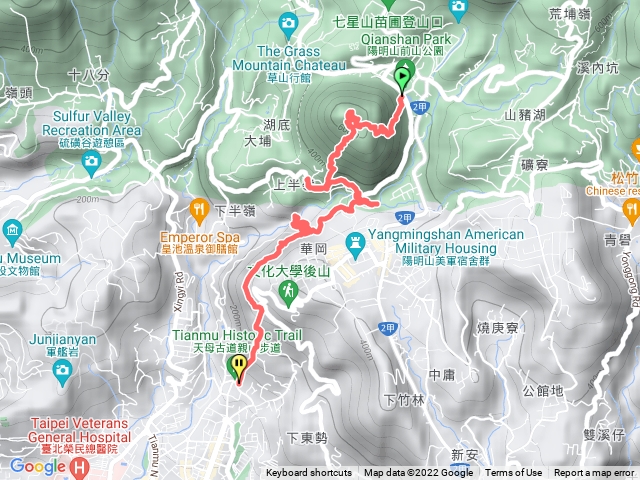 紗帽山步道、天母水管步道