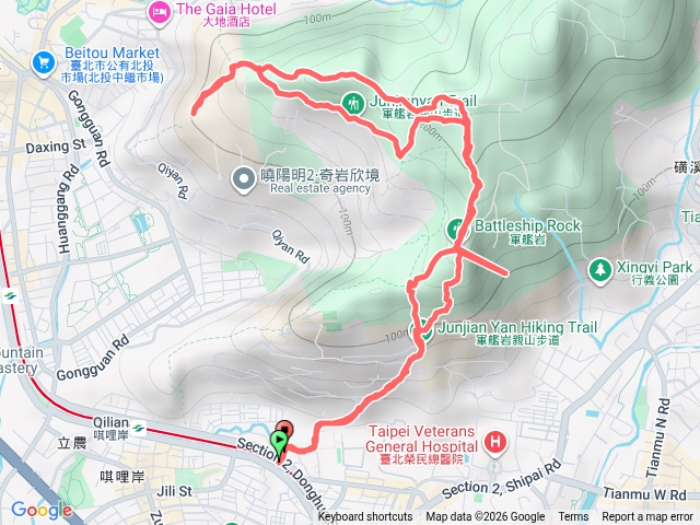 軍艦岩親山步道