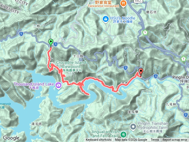 鱷魚島-八卦茶園-永安步道-翡翠水庫祕境-灣潭清天宮-灣潭路站預覽圖