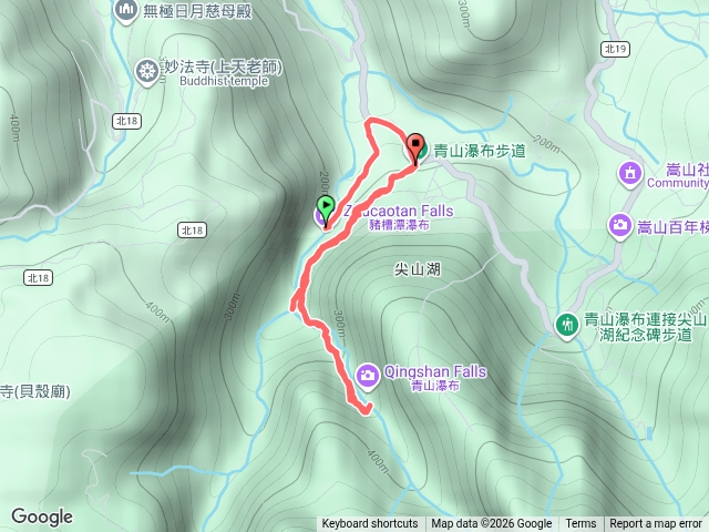 老梅瀑布青山瀑布