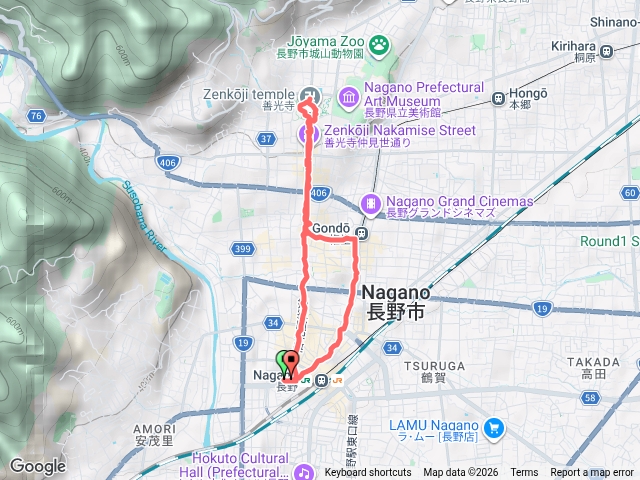 善光寺、晨運散策