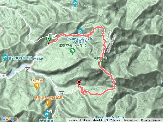 貴妃山縱走內鳥嘴山下煤源