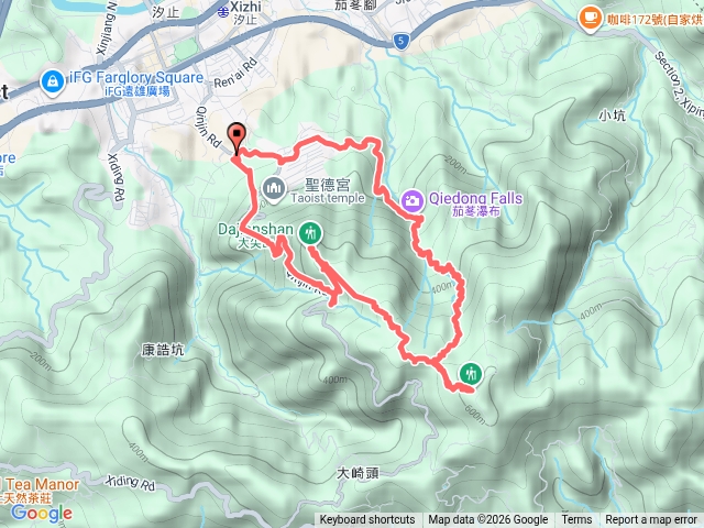 茄苳瀑布四分尾山大尖山O型預覽圖