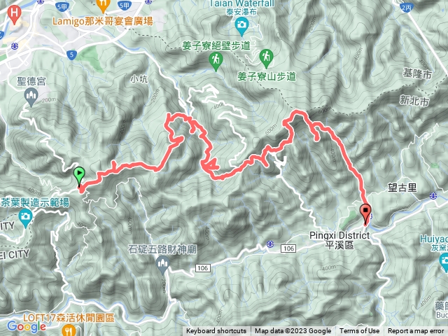 四坑連走順訪東山瀑布（汐止越嶺至嶺腳）