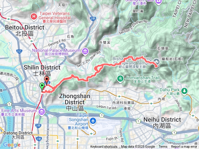 內褲團第五段來回（劍潭＞碧山巖）