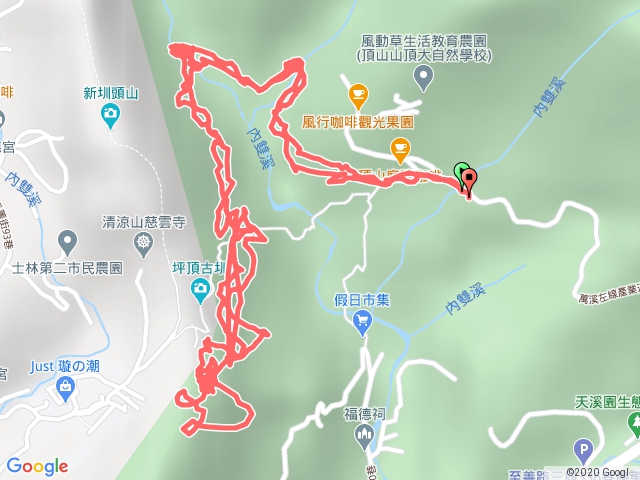 陽明山坪頂古道之登峰圳