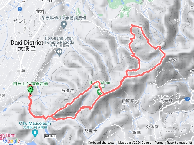 打鐵寮 白石山 金面山O型縱走