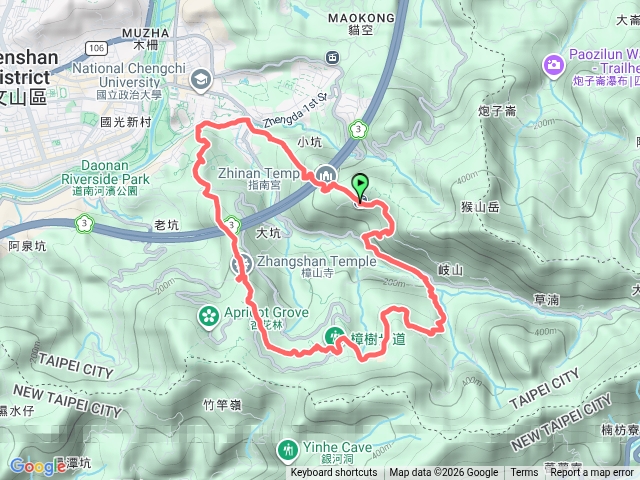 2026臺北大縱走臺北大縱走第七段：世界山莊至飛龍步道政大後山202604211305預覽圖