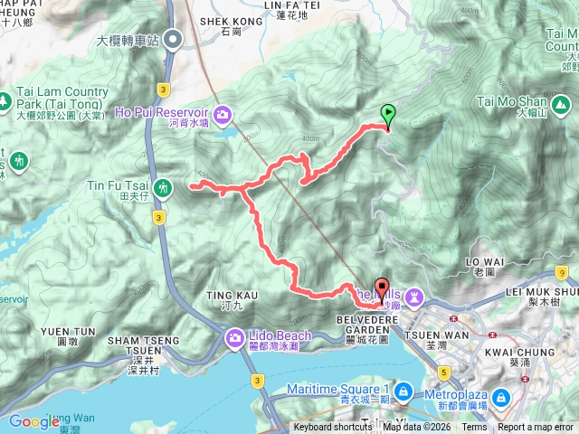 香港蓮花山～下花山5連山蹤走