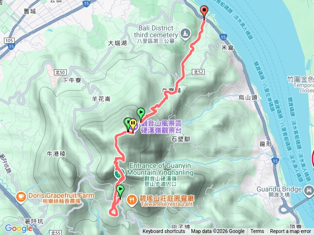 硬漢嶺走到八里預覽圖