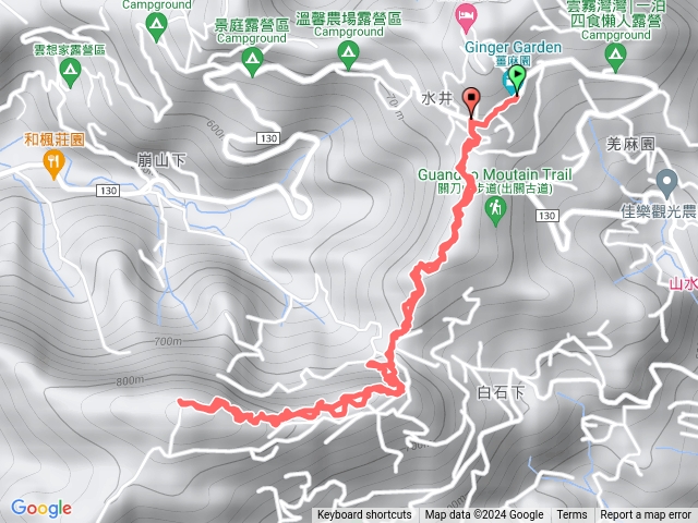 關刀山第一登山口去回