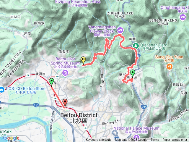 花卉中心花鐘法美寺陽峰古道十八挖水圳古道情人瀑布泡腳區泉源別墅