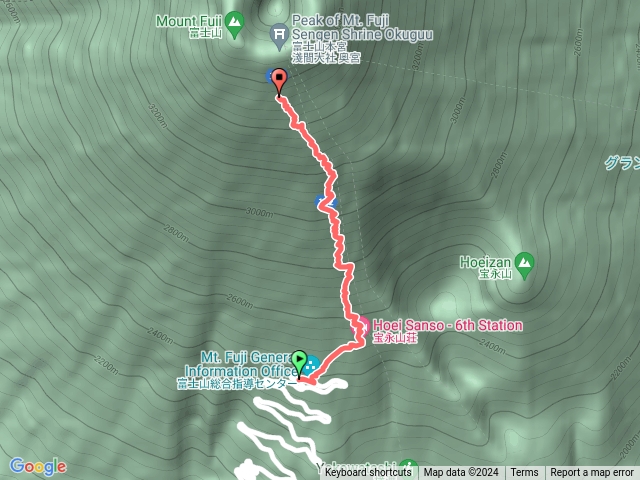 20240710富士宮五合目至九合五勺胸突山莊